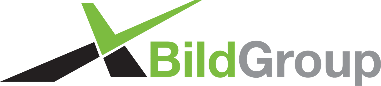 BildGroup logo: green 'Bild' text followed by gray 'Group' text with a green check mark graphic above.